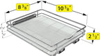 LYNK PROFESSIONAL® Pull Out Spice Rack Organizer for Inside Kitchen Cabinets - 8-3/8 inch Wide - Slide Out Drawer – Chrome Sliding Spice Organization for cabinet - Spice Racks - 1 Tier