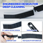 Scrub Brush - 6 Pack, Scrub Brushes for Cleaning, Heavy-Duty Scrub Brush, Stiff Bristles Cleaning Brush, for Kitchen, Bathtub, Floor and Wall Surfaces, Red