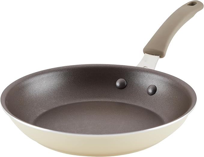 Rachael Ray Cook + Create Nonstick Frying Pan/Skillet, 10 Inch - Almond