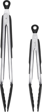 OXO Good Grips 12-Inch Tongs with Silicone Head,(Pack of 2)