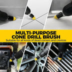 Holikme 15-Piece Drill Brush Attachment Set - Power Scrubber, Crevice, Scrub, Bathroom Gap, Grout, Tile & Kitchen Cleaning Brushes