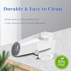 Rechargeable Electric Salt and Pepper Grinder Set, Gravity Activated, Adjustable Coarseness, LED Light, USB Charging, Ceramic Core, 150ml Transparent Hopper, Black + White