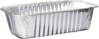 PLASTICPRO [5 Lb 10 Pack Disposable Loaf Pans Aluminum Tin Foil Meal Prep Bakeware - Cookware Perfect for Baking Cakes, Bread, Meatloaf, Lasagna 5 Pound 12.5'' X 6.25'' X 3.5''