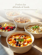 AISBUGUR Ceramic Bowls Set of 6-42OZ Deep Soup Bowls Salad Bowls for Kitchen Microwave & Dishwasher Safe - White Serving Bowls for Cereal, Soup, Pasta, Salad