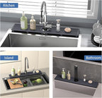 Stone Faucet Mat for Kitchen Sink, Water Absorbing Sink Water Splash Guard, Fast-Drying Kitchen Sink Faucet Mat, Durable Protector and Stone Drying Mat for Kitchen Counter & Bathroom Sink