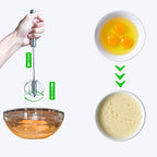 NAZANIN 3-Piece Whisk Set – 304 Stainless Steel Mixing Whisk, Danish Dough Whisk, Semi-Automatic Egg Whisk – Heavy Duty Hand Whisks for Baking, Dough, Eggs, Coffee, Kitchen Tools