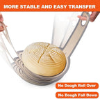 Silicone Bread Sling Dutch Oven - Best Japan Silicone. Non-Stick & Easy Clean Reusable Bread Baking Mat. With Extra Long Handles Baking Sheet Liner, 1 Grey pcs for Transferable Dough