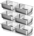 WantJoin Steam Table Hotel Pans 1/1 Full Size 6 Inch Deep 6 Pack, Stainless Steel Metal Tray Sets Food Storage Container for Restaurant Chafing Dishes Commercial Buffet Catering Supplies