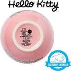 Silver Buffalo Sanrio Hello Kitty Halloween Spooky Frankenstein Ceramic Ramen Bowl with Chopsticks, Microwave Safe, 20 Ounces