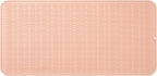 MicoYang Silicone Dish Drying Mat for Multiple Usage,Easy clean,Eco-friendly,Heat-resistant Silicone Mat for Kitchen Counter or Sink,Refrigerator or Drawer Liner Pink 5XL 36inches x 18inches