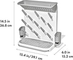 OXO Tot Expandable Drying Rack – Space-Saving Drying Rack | Newborn and Baby Essentials | Breastfeeding Essentials | Dry Baby Bottles | Save Space in Kitchen