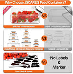 52 PCS Food Storage Container with Lid (26 Lids & 26 Containers) - Airtight Leakproof Plastic Kitchen Organization Set Reusable Microwave/Freezer/Dishwasher Safe Meal Prep Container with Label & Pen