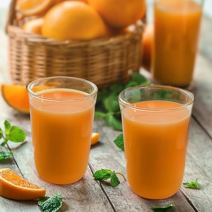 6 Piece Drinking Glasses, 16 Oz Clear Water Glass Set with Straws, Lead-free Highball Glass Cup Kitchen Glassware for Juice, Beverage, Cocktail, Ice Tea, Coffee, Soda
