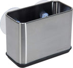 Kitchen Details Cup Sponge Holder/Basket, Space-Saving, Perfect for Kitchen or Bathroom, Sleek, in Stainless Steel Suction Sink Caddy (4192-SS)