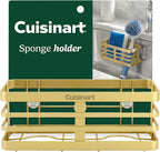 Cuisinart Sponge Holder for Kitchen Sink—Metal Sink Caddy with Triple Suction Cups, Kitchen Sink Organizer, Organization and Storage for Sponges, Brushes, Soap & Cleaning Accessories