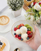 bUCLA 50Pack Gold Glitter Plastic Serving Bowls - 24oz Gold Disposable Dessert/Salad/Soup/Salad/Fruit/Cereal Bowls for Wedding & Party
