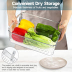 14 Pack Fridge Organizers and Storage - Refrigerator Organizer Bins with Lids, BPA-Free Fridge Organization, Fruit Storage Containers for Fridge, Vegetable, Food, Drinks, Cereals, Clear