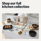 Amazon Basics Nonstick Bakeware 6-Piece Set, Stackable, Dishwasher and Oven-Safe, Baking Pan