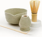 Authentic Japanese Matcha Ceremony Set - 17oz Traditional Chawan Bowl with Bamboo Whisk (Chasen), Scoop & Stand - Complete Starter Kit for Beginners, Christmas Thanksgiving Gift Idea