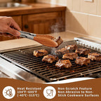 6-Pack 9" Wooden Tongs for Cooking – Locking Wooden Tongs with Non-Slip Handles & Hanging Hole, Wood Tip Serving Tongs for BBQ, Salad & Grilling (9 Inch (6 Pcs))