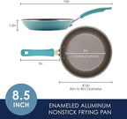 Rachael Ray Cook + Create Nonstick Frying Pan/Skillet, 8.5 Inch, Agave Blue