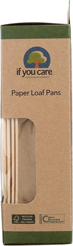 IF YOU CARE FSC Certified Paper Loaf Baking Pans, 4-count