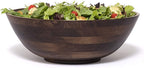 Lipper International Walnut finished 14" Salad Bowl, Large - Single Bowl (274WN)