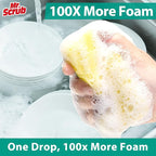 Mr. Scrub Sponges Kitchen Scrub Dish Sponge Scouring Pad, 36 Pack Cleaning Brush Scrubber Supplies for Soap, Dishwashing Dinnerware Sets Pan Pot Towels Cloth Rags Holder Glass Dishwasher Sink Bathroom