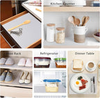 7PCS Shelf Mats Refrigerator Liners Washable Refrigerator Pads Fridge Mats Drawer Placemats Home Kitchen Gadgets Accessories Organization for Top Freezer(White)