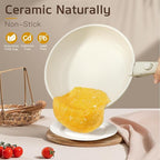 GiPP Ceramic Pots and Pans Set Non Stick, Nonstick Detachable Handle Cookware Sets, Healthy Non Toxic PFAS PFOA & PTFE Free, Dishwasher ＆Oven Safe, Induction Kitchen Pot and Pan