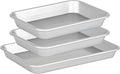 Viking Premium Nonstick Ceramic Baking Sheet Pan Set, Made without PFAS, 3-Piece Heavy Gauge Aluminized Steel Cookie Sheets with Reinforced Iron Frame, 9 and 13-Inch Baking Pans, Oven Safe to 475F