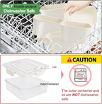 Divided Serving Tray with Lid and Handle, Portable Snack Box Container, 6 Compartments Veggie Fruit Snackle Tray,Charcuterie Box Container for Party, Travel, Entertaining,Picnic, MEDIUM SIZE