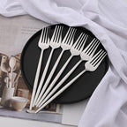 Silver Silverware Set, 24-Piece Stainless Steel Flatware Set Service For 6, Mirror Polished Tableware Cutlery Set Knife Fork And Spoon For Home & Restaurant, Dishwasher Safe