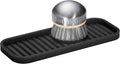 iDesign Silicone Kitchen Sink Tray for Countertops - Black