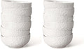Artena Ceramic Cereal Bowls 26 OZ, Embossment Soup Bowls for Kitchen, Rice, Pasta, Salad, Breakfast, Lunch, Dinner - 6 Inch, Set of 6, White, Dishwasher & Microwave Safe, Flower (Pack of 2)