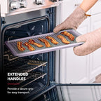 KitchenAid 13 x 18-In Nonstick Swiss Engineered Aluminized Steel Baking Sheet, Dishwasher Safe, Wildflower