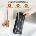 Magnetic Spice Rack for Refrigerator,7 Pack Magnetic Shelf,Fridge Magnet Organizer with Paper Towel Holder,Utensils Racks,Hook Rack,Fridge Organizers and Storage Black(7 Pack)
