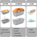 6 Pack Aluminum Loaf Pans 8x4 Inch Banana Bread Pan for Homemade Bread Baking Pan for Oven 2.8” Deep Metal Meatloaf Pan Sandwich Bread Loaf Pans for Baking Bread Tins for Baking Meat Loaf Cake