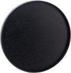 Round Trays Home Decor, 11.8" Large Round Wood Tray for Ottoman, Large Tray for Ottoman Coffee Table Candle Holder, Wooden Serving Decorative Trays for Home Kitchen