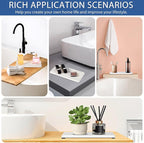 2PCS Water Absorbing Stone Tray, Fast Drying Stone Sink Tray, Water Absorbent Diatomite Trays, Stones Soap Trays, Diatomite Coasters for Kitchen Sink Bathroom Counter, Hand Soap Dish & Holders