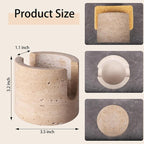 Travertine Natural Marble Sponge Holder, Sponge Caddy for Sink Organizer, Kitchen, Bathroom, Fast Absorbing, Durable, Elegant and Stylish