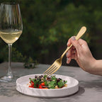 LIANYU 60 Piece Matte Gold Silverware Set for 12, Stainless Steel Gold Flatware Cutlery Set, Fancy Kitchen Utensil Tableware for Home Restaurant Party, Satin Finish, Dishwasher Safe