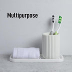 Zulay Kitchen (9x3.5) Silicone Sponge Holder for Kitchen Sink - Flexible Multipurpose Soap Tray - Sink Organizer for Kitchen, Bathroom, Makeup, Trinkets & More (White)