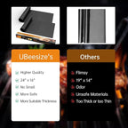 UBeesize 2 Pack XL Thickened Oven Liners for Bottom of Oven, Reusable 17x25 Inch Heavy Duty Non Stick Teflon Oven Mats BPA & PFOA Free, Fit Electric Gas Toaster Convection Microwave Ovens Grills