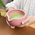 Artcome 7 Pcs Complete Matcha Ceremony Kit for Tea Ceremony, Bowl with Pouring Spout, Whisk, Tea Scoop, Matcha Powder Strainer, Matcha Tea Set For Making Usucha, Koicha and Matcha Latte (Pink)