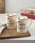 Lenox Coffee Mug, Naughty & Nice 14 Oz Mugs Set Of 2, Ceramic Material, Microwave Safe, Dishwasher Safe, Christmas Drinkware Set Mugs for Coffee and Tea, Christmas Decoration (14 Oz, Set Of 2)