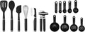 KitchenAid Classic Tool and Gadget Set, 15-Piece, Black