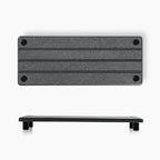 Razborci 2 Pack Fast Drying Water Absorbing Diatomite Stone Mat Tray for Kitchen & Bathroom Counter - Instant Dry Sink Caddy Organizer - Vanity Holder for Soap and Sponge – Charcoal 10" x 4"