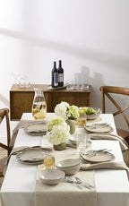 Oneida 899208 Organic Shades Oatmeal 18-Piece Dinnerware Set, Service For 6