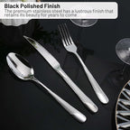 Hammered Silverware Set, PUREAIN 30 Pieces Silverware Set for 6, Stainless Steel Flatware Set for Home, Kitchen, Restaurant and Hotel, Mirror Polished Cutlery Set, Dishwasher Safe